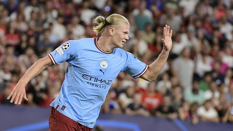 Man City Striker Haaland Double Fires Manchester City in Sevilla Rout | Al Bawaba